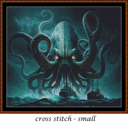 The Kraken patterns are expertly created from art by crannpic under Public Domain CC0 license
