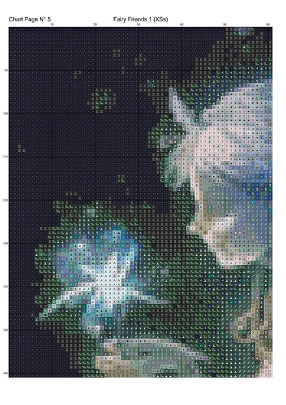 Fairy Friends 1 patterns are expertly created from art by Diego Perez under Public Domain CC0 license