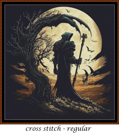 Watching The Full Moon patterns are expertly created from art by Gismi under Public Domain CC0 license