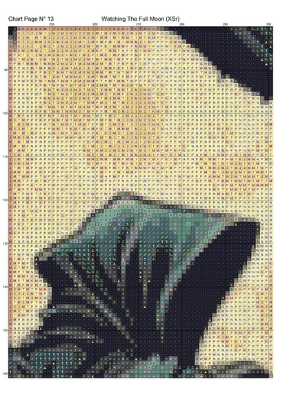 Watching The Full Moon patterns are expertly created from art by Gismi under Public Domain CC0 license