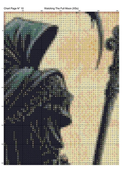 Watching The Full MoonGrim Reaper Death patterns are expertly created from art by Gismi under Public Domain CC0 license