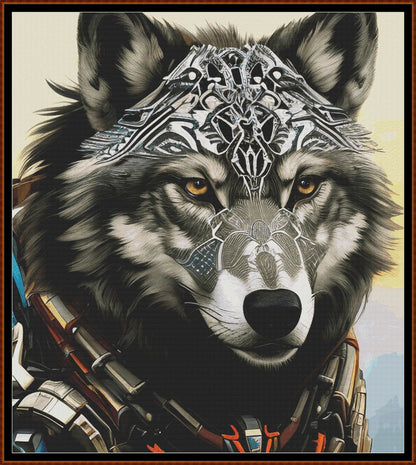 Wolf Chief tribal patterns are expertly created from art by Julius H under Public Domain CC0 license
