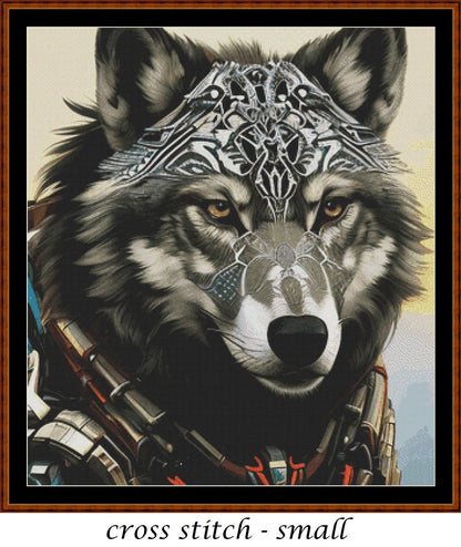 Wolf Chief tribal patterns are expertly created from art by Julius H under Public Domain CC0 license