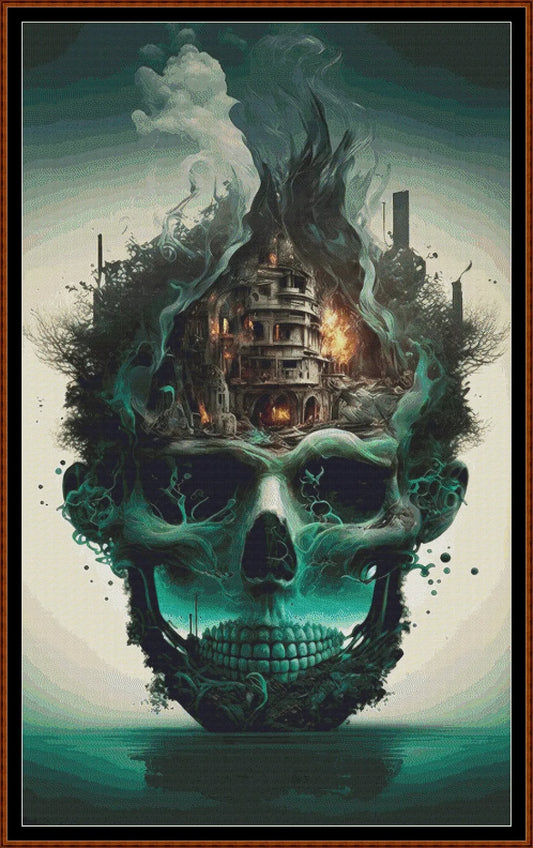 Skull Home patterns are expertly created from art by Gismi under Public Domain CC0 license