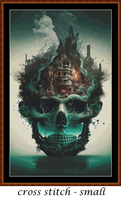 Skull Home patterns are expertly created from art by Gismi under Public Domain CC0 license