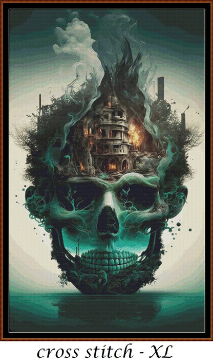 Skull Home patterns are expertly created from art by Gismi under Public Domain CC0 license