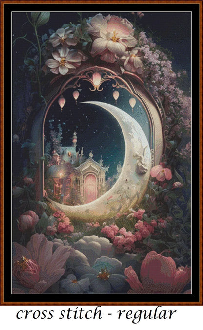 Moonlight Doorway patterns are expertly created from art by Gismi under Public Domain CC0 license