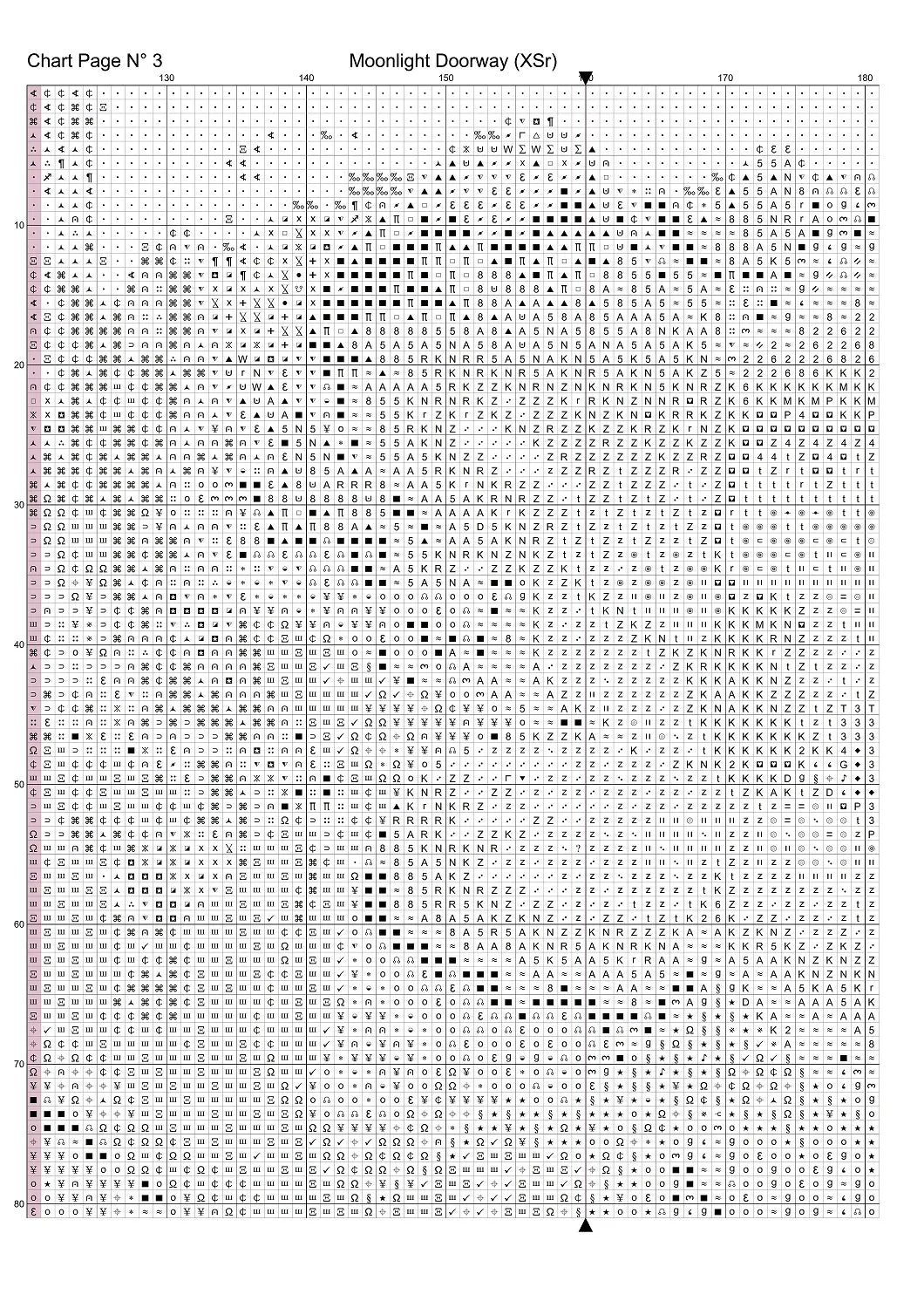 Moonlight Doorway patterns are expertly created from art by Gismi under Public Domain CC0 license