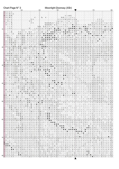 Moonlight Doorway patterns are expertly created from art by Gismi under Public Domain CC0 license