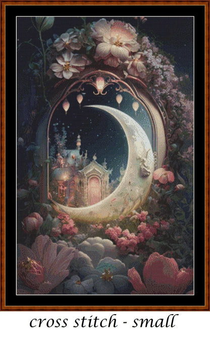 Moonlight Doorway patterns are expertly created from art by Gismi under Public Domain CC0 license