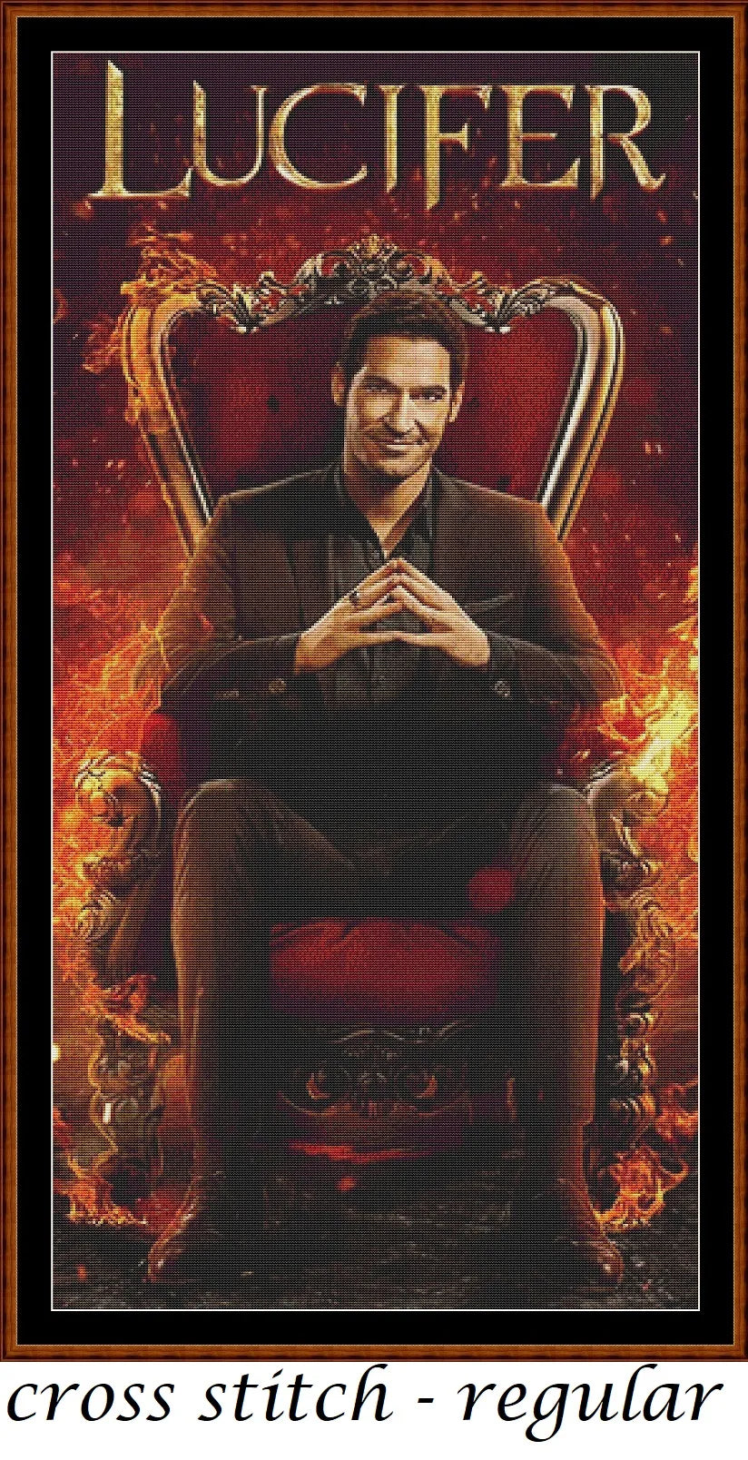 On the Throne patterns are expertly created patterns by Sam and feature Lucifer Morningstar