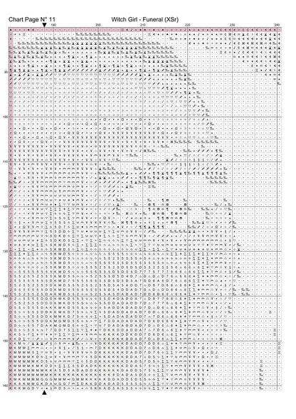 Witch Girl - Funeral patterns are expertly created from art by Thanh Nguyen under Public Domain CC0 license