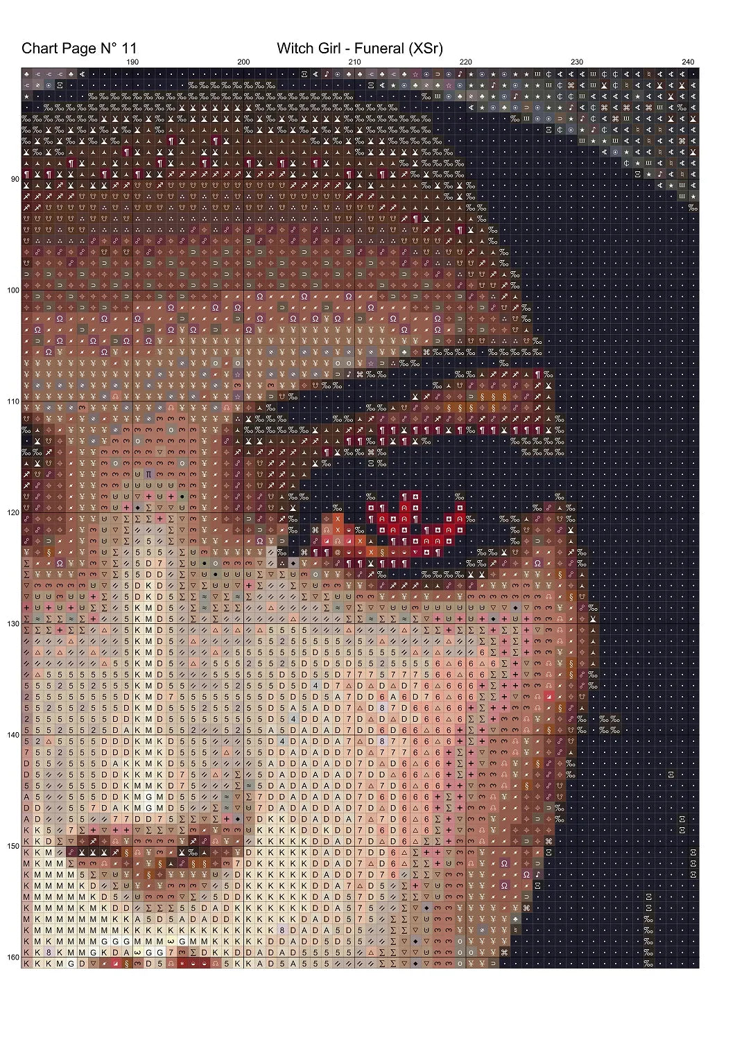 Witch Girl - Funeral patterns are expertly created from art by Thanh Nguyen under Public Domain CC0 license