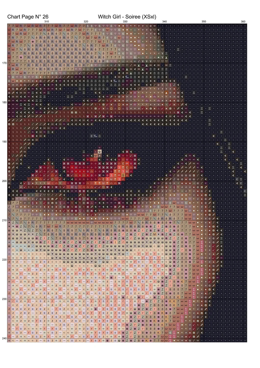 Witch Girl - Soirée  patterns are expertly created from art by Thanh Nguyen under Public Domain CC0 license
