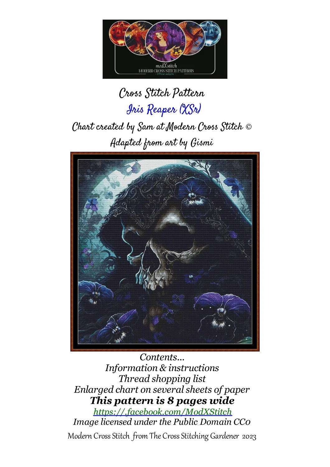 Iris Reaper grim reaper death patterns are expertly created from art by Gismi under Public Domain CC0 license