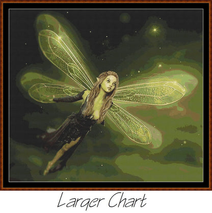 Little Green fairy patterns are expertly created from art by Stefan Keller (Kellepics) under Public Domain CC0 license