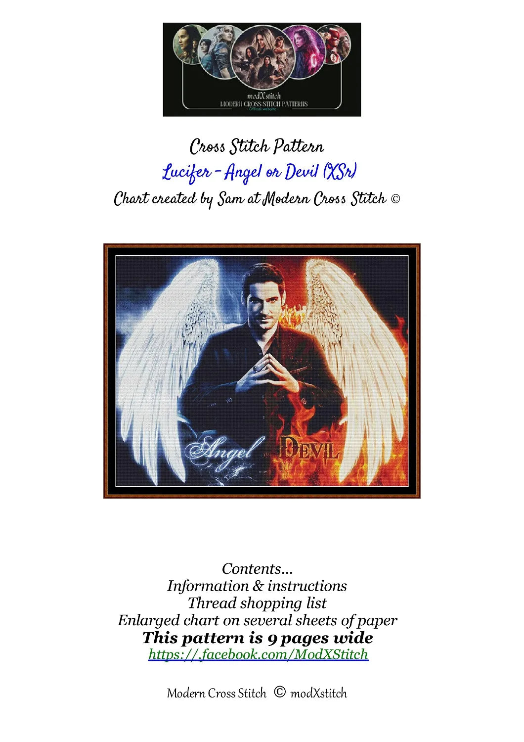 Lucifer - Angel or Devil patterns are expertly created by Sam 