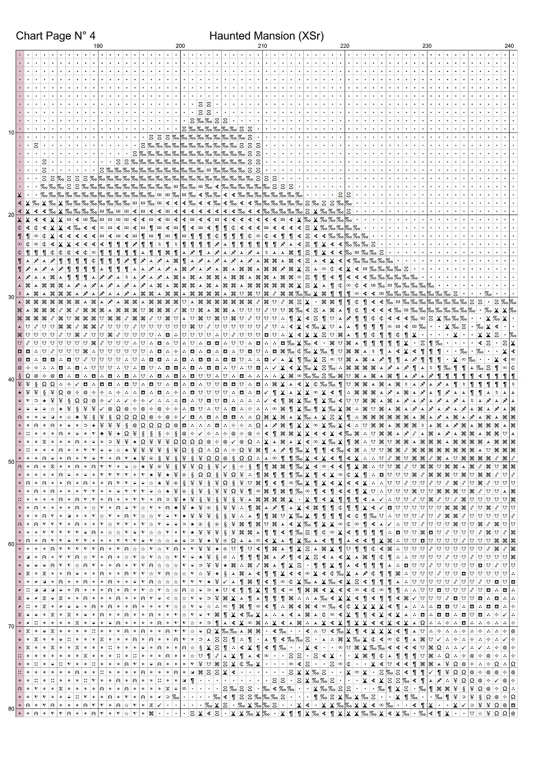 Haunted Mansion cross stitch pattern is a spooky design and is expertly created from art by Hansuan Fabregas under Public Domain CC0 license