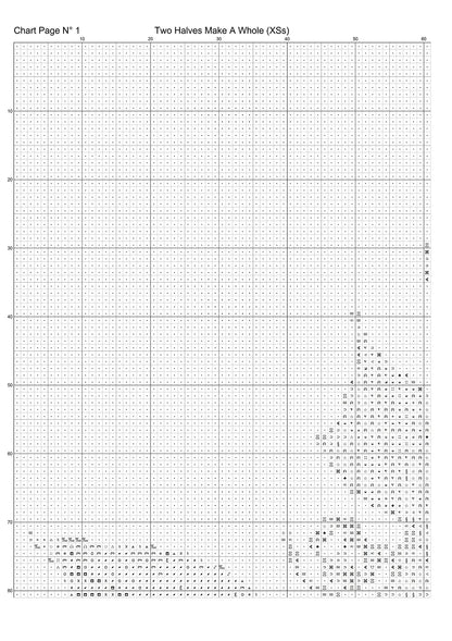 Two Halves Make A Whole cross stitch patterns are a sun and moon design expertly created from art by Gismi under Public Domain CC0 license