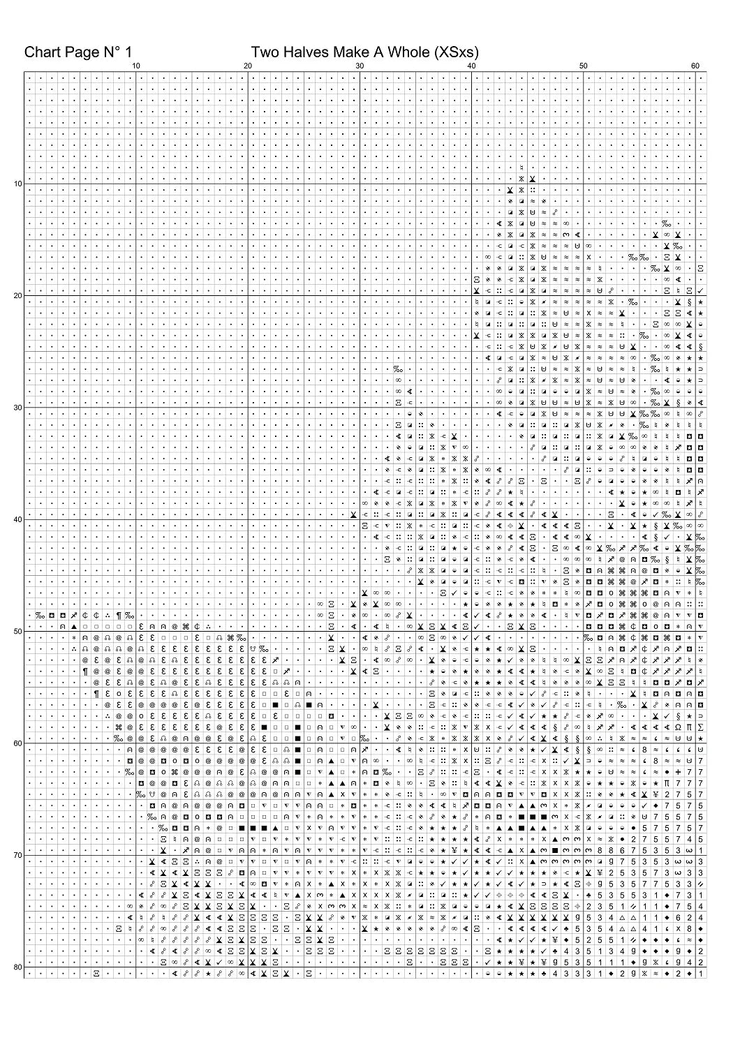 Two Halves Make A Whole cross stitch patterns are a sun and moon design expertly created from art by Gismi under Public Domain CC0 license