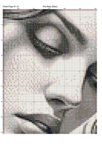 The Note cross stitch pattern is a gothic lady design and is expertly created from art by Dorothe (Darkmoon_Art) under Public Domain CC0 license