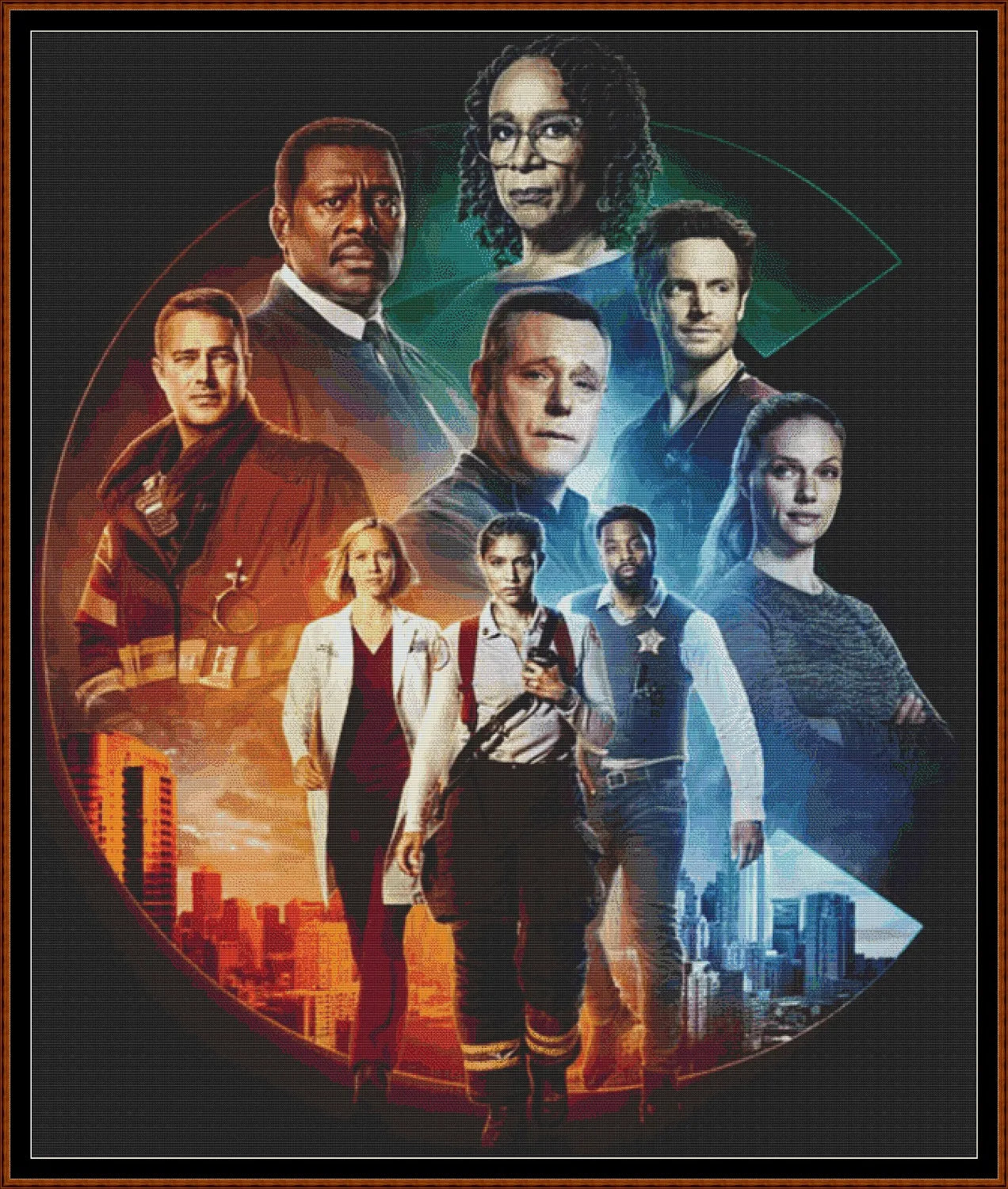 One Chicago TV patterns are expertly created by Sam Including Chicago Med, Chicago Fire & Chicago PD