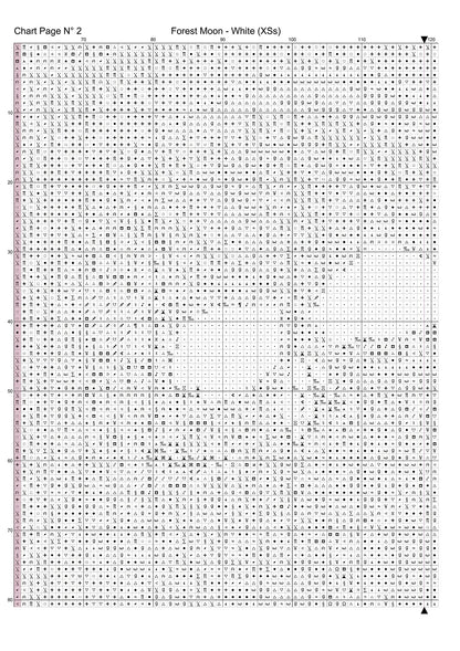 Forest Moon - White patterns are expertly created from art by Marcia Figg (warlikeone) under Public Domain CC0 license Forest Moon - White is a fantasy death pattern that comes as a full coverage pattern with no back-stitching.