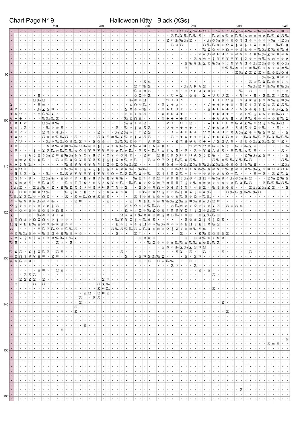 Halloween Kitty - Black patterns are expertly created from art by DC Williams under Public Domain CC0 license Halloween Kitty - Black is a cute seasonal cat pattern