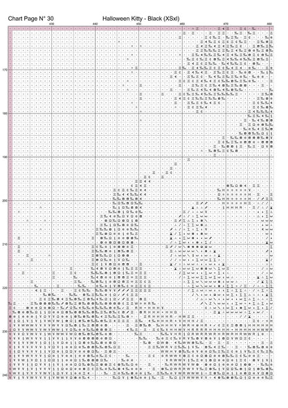 Halloween Kitty - Black patterns are expertly created from art by DC Williams under Public Domain CC0 license Halloween Kitty - Black is a cute seasonal cat pattern