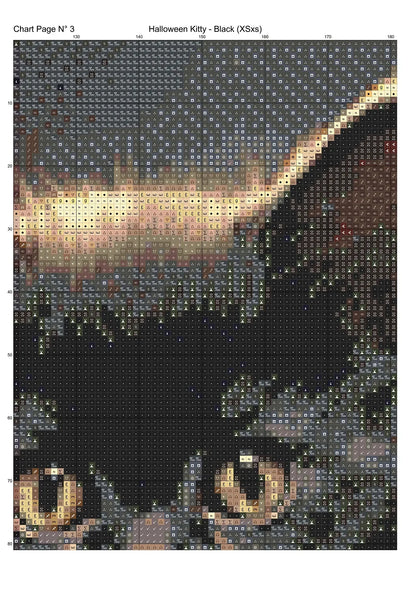 Halloween Kitty - Black patterns are expertly created from art by DC Williams under Public Domain CC0 license Halloween Kitty - Black is a cute seasonal cat pattern