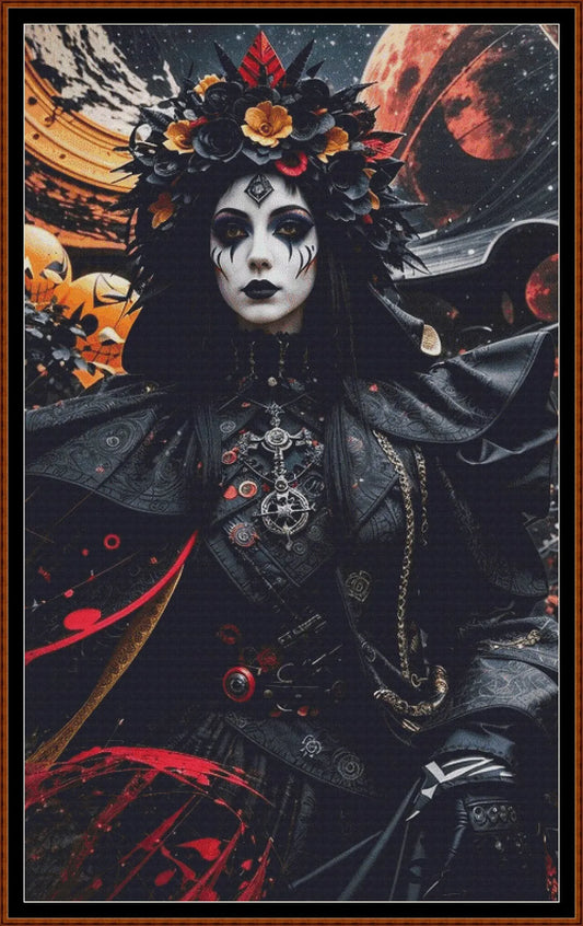 Dark Queen patterns are expertly created from art by 1tamara2 under Public Domain CC3 license Dark Queen is a fantastic gothic fantasy pattern that comes as a full coverage pattern with no back-stitching. Additionally, Dark Queen is available in 3 different design sizes - cross stitch small, regular & XL Each sale includes both B&W and colour charts