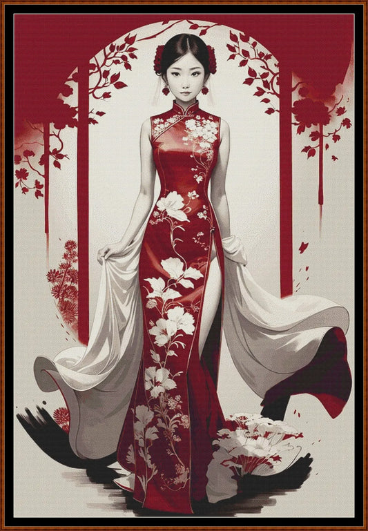 Japanese Princess patterns are expertly created from art by 1tamara2 under Public Domain CC3 license