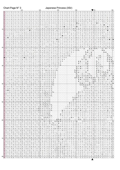 Japanese Princess patterns are expertly created from art by 1tamara2 under Public Domain CC3 license