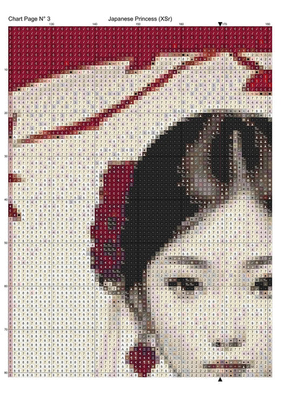 Japanese Princess patterns are expertly created from art by 1tamara2 under Public Domain CC3 license