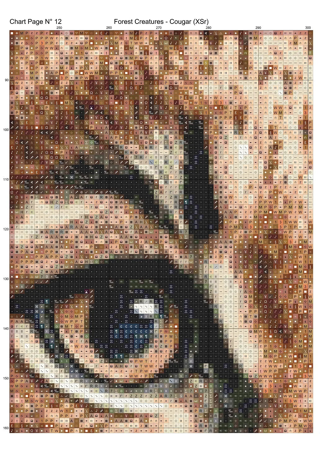 Forest Creatures - Cougarpatterns are expertly created from art by Alan Frijins under Public Domain CC0 license