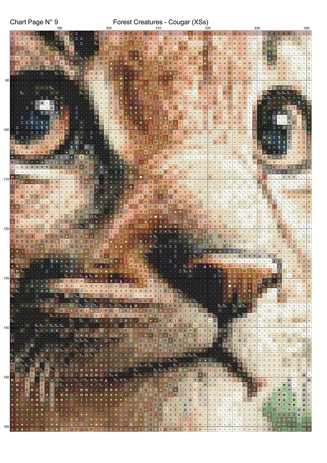 Forest Creatures - Cougarpatterns are expertly created from art by Alan Frijins under Public Domain CC0 license