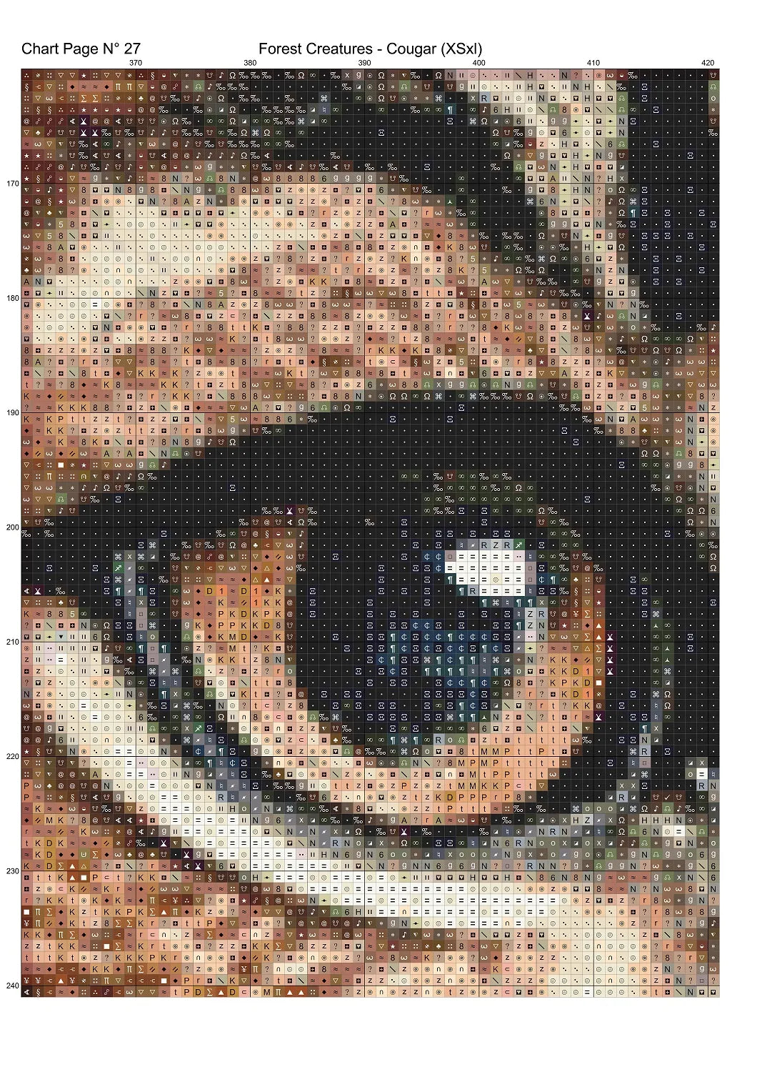Forest Creatures - Cougarpatterns are expertly created from art by Alan Frijins under Public Domain CC0 license