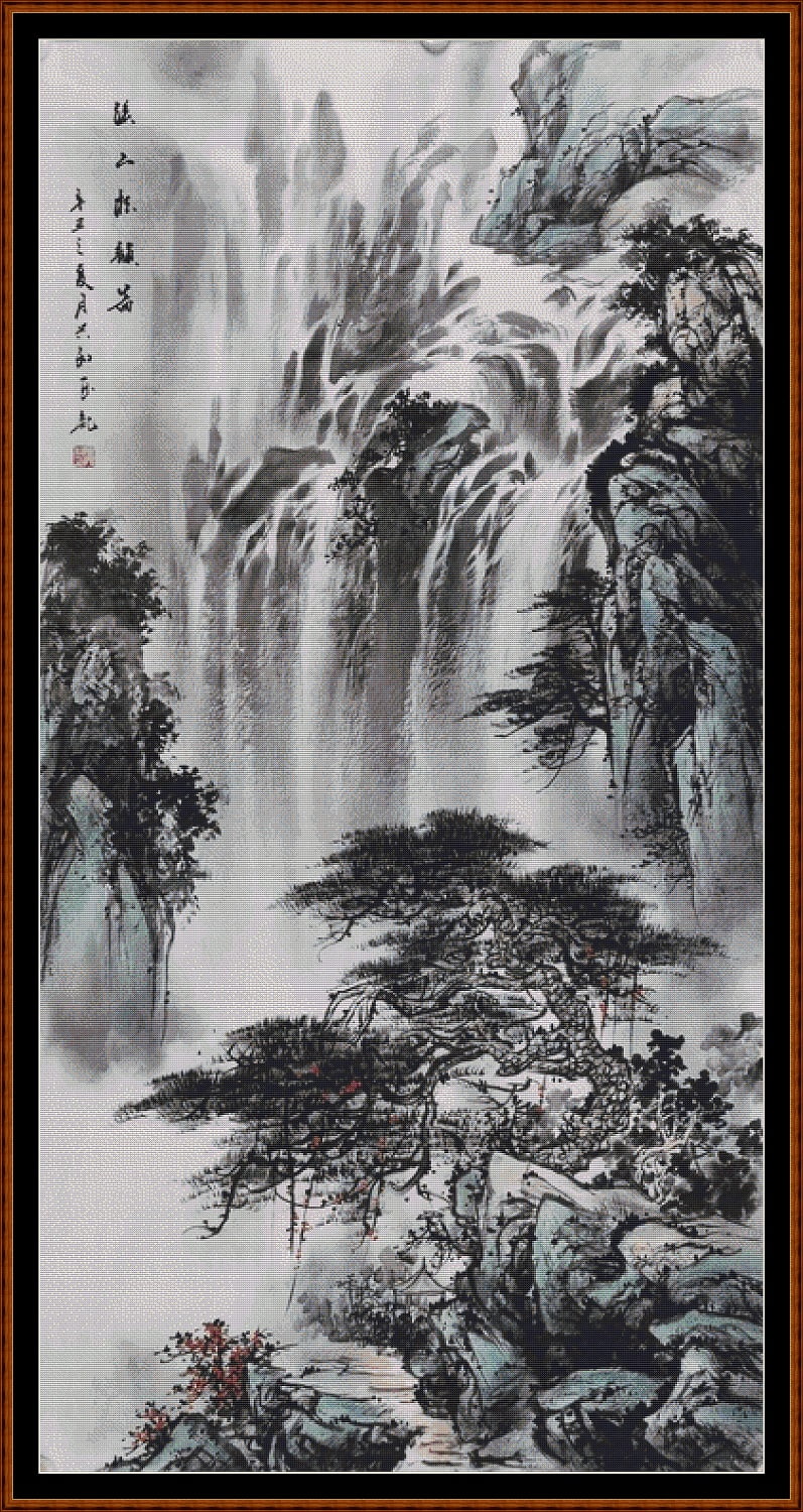 Japanese Waterfall patterns are expertly created by Sam