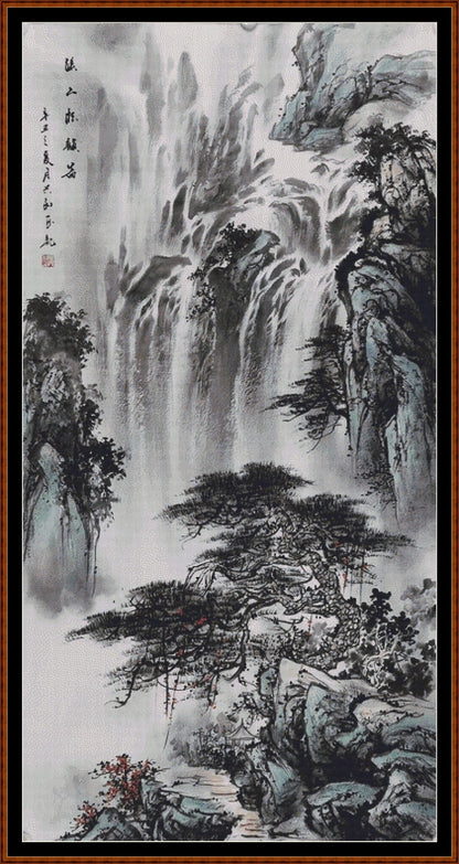 Japanese Waterfall patterns are expertly created by Sam