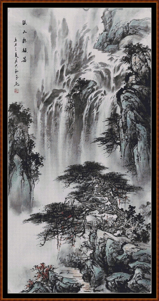 Japanese Waterfall patterns are expertly created by Sam