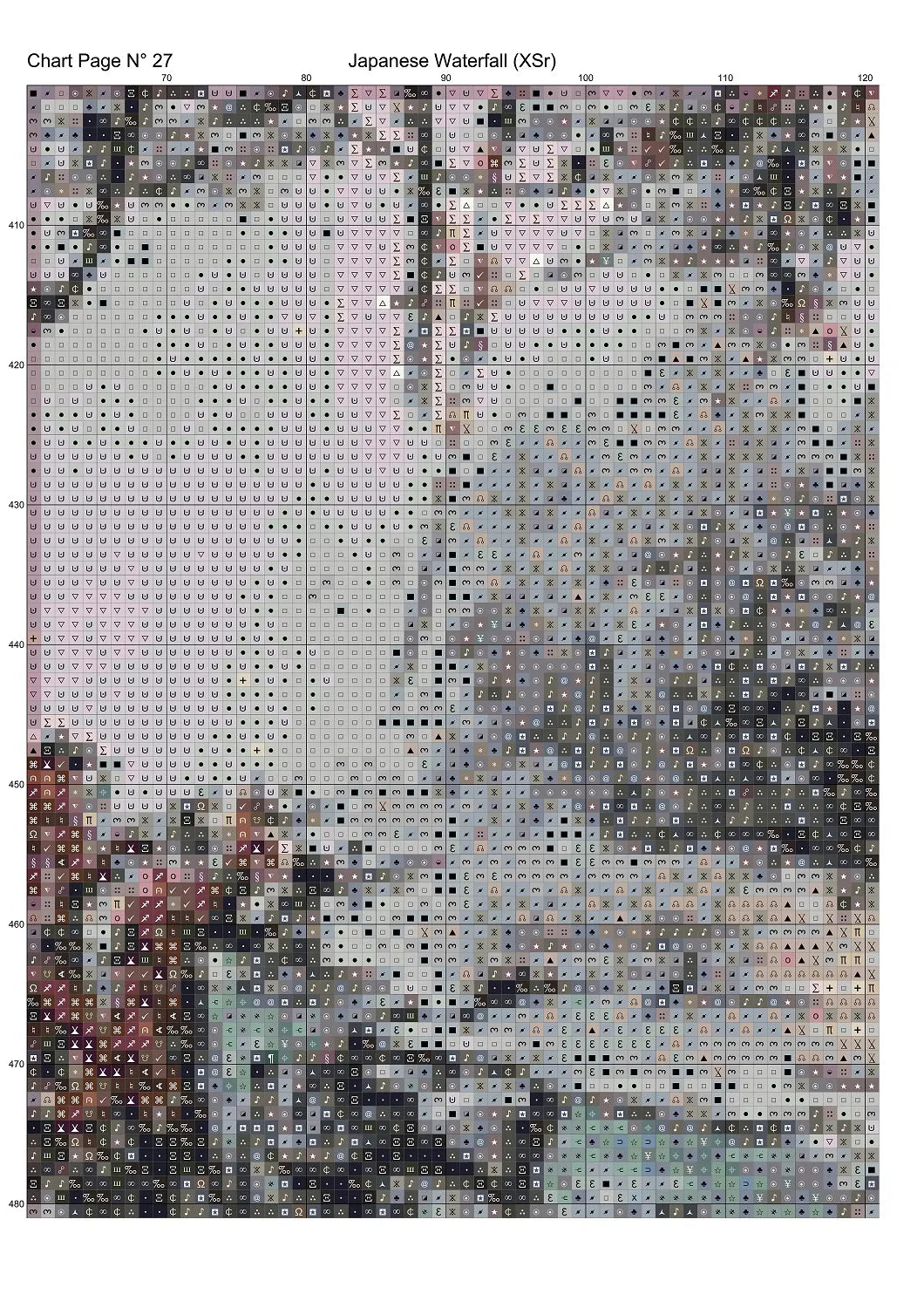 Japanese Waterfall patterns are expertly created by Sam