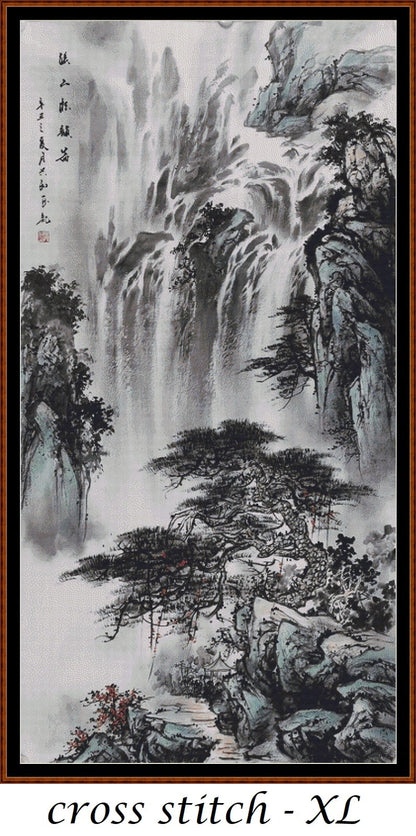 Japanese Waterfall patterns are expertly created by Sam