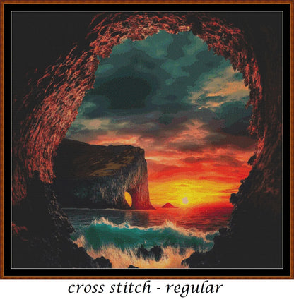 Cave Entrance 1 patterns are expertly created from art by Alan Frijins under Public Domain CC0 license