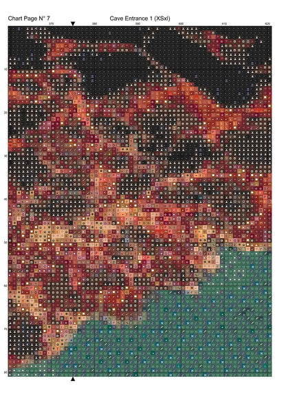 Cave Entrance 1 patterns are expertly created from art by Alan Frijins under Public Domain CC0 license