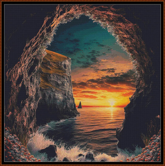 Cave Entrance 2 patterns are expertly created from art by Alan Frijins under Public Domain CC0 license