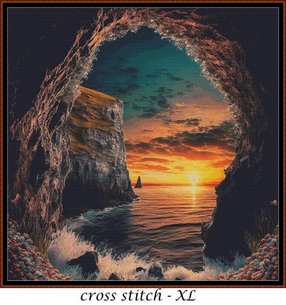 Cave Entrance 2 patterns are expertly created from art by Alan Frijins under Public Domain CC0 license