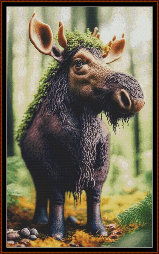 Forest Creatures - Moose patterns are expertly created from art by Alan Frijins under Public Domain CC0 license