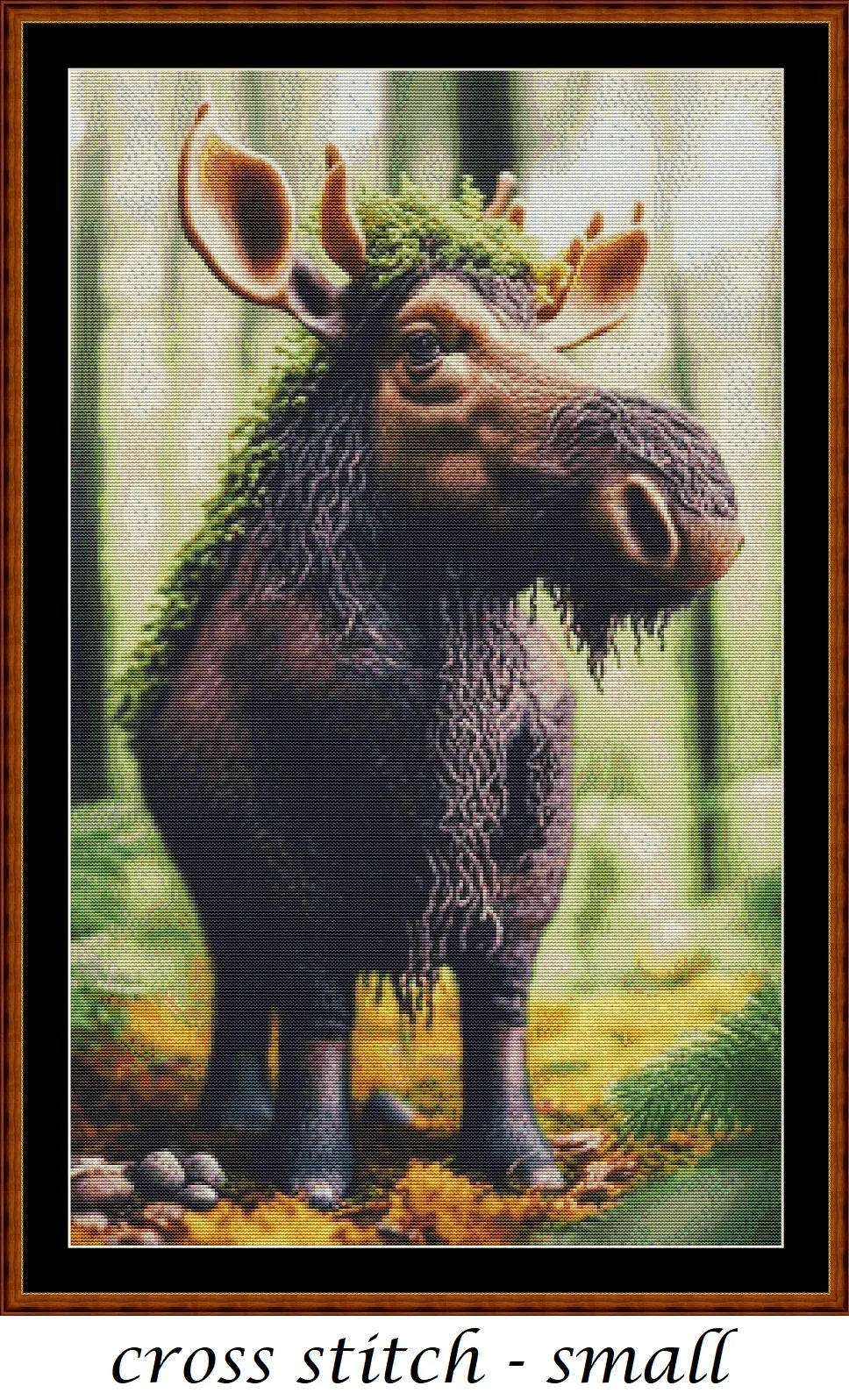 Forest Creatures - Moose patterns are expertly created from art by Alan Frijins under Public Domain CC0 license