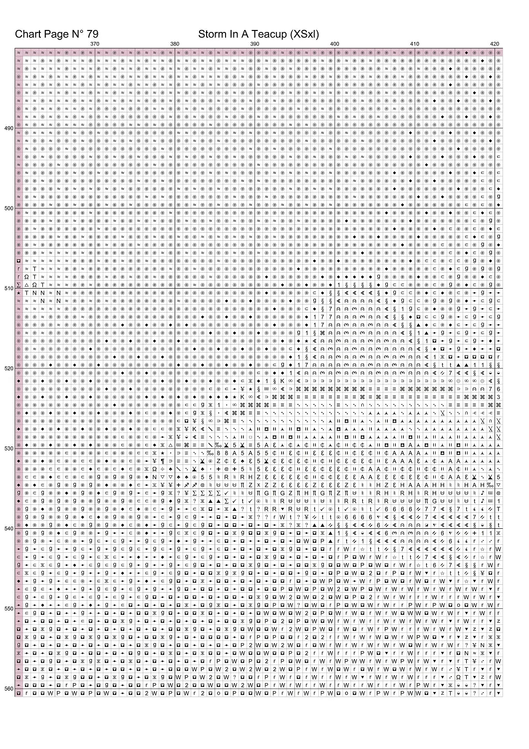 Expertly created from art by Bilal Bashir, under Public Domain CC0 license, Storm In A Teacup cross stitch patterns.