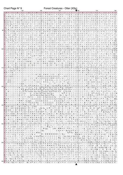Expertly created from art by Alan Frijins, under Public Domain CC0 license, Forest Creatures - Otter cross stitch patterns.